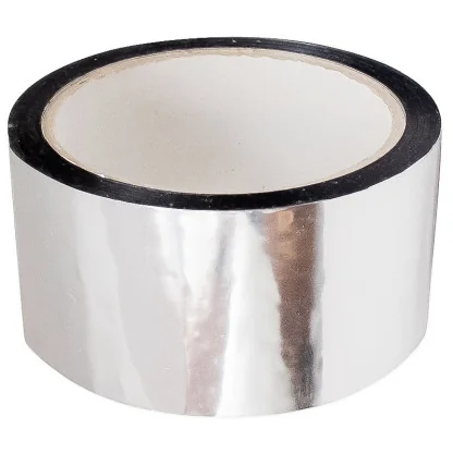 Banda Adeziva Aluminizata 50 mm x 50 m x 47 my-Accesorii Pentru Izolatii Termice