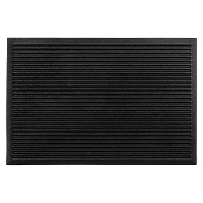 Covoras Intrare 40 x 60 cm, Harmony, Antiderapant, Material Reciclat, Negru-Covorase intrare