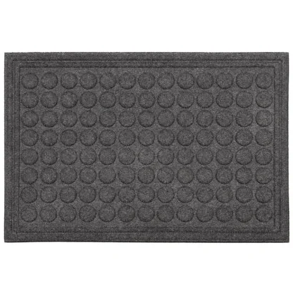 Covoras Intrare 40 x 60 cm, Easy, Antiderapant, Material Reciclat, Gri-Covorase intrare