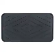 Tava Incaltaminte 38 x 75 cm, Signet, Material Reciclat, Negru-Covorase intrare