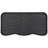 Tava Incaltaminte 35 x 63 cm, Simple, Material Reciclat, Negru-Covorase intrare