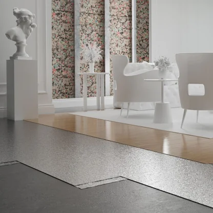 Folie MD Aluminizata Pentru Parchet Laminat 12,5 m x 1 m x 1,6 mm-Izolatii Pentru Parchet Laminat - Gama Premium