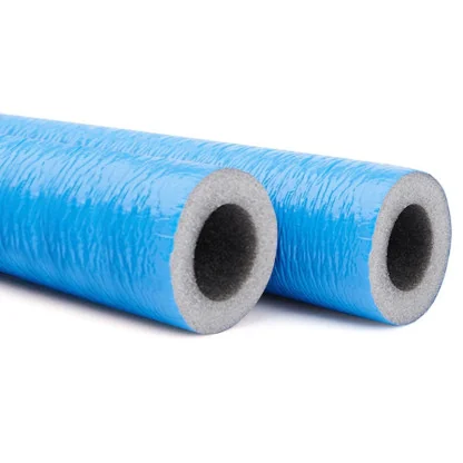 Tub Izolatie Polietilena Expandata Laminata, Albastru, Bara 2 m x 6 mm, Ø 15 mm-Izolatii Pentru Tevi