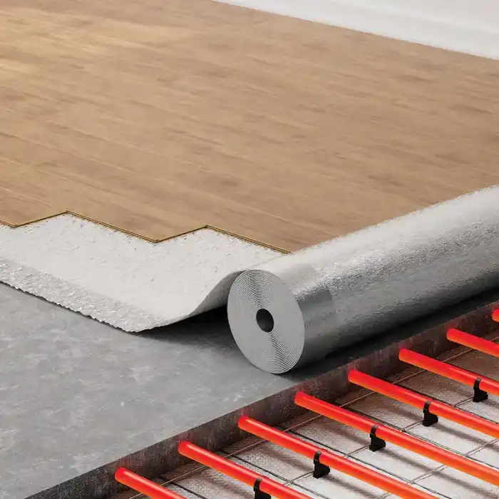 Folie MD Aluminizata Pentru Parchet Laminat 12,5 m x 1 m x 1,6 mm | ISOTECKLINE