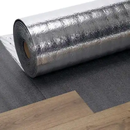 Folie Aluminizata Parchet 60 m x 1000 mm, Grosime 4.5 mm, Culoare Negru