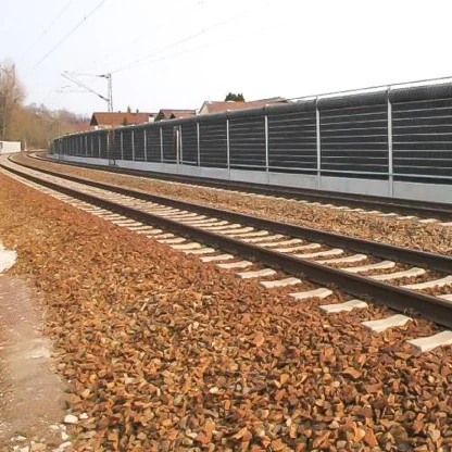 Placa Fonoabsorbanta Whisper ® Pentru Exterior 2400 x 1200 x 50 mm-Izolatii Acustice Pentru Zgomot Rutier Sau Feroviar