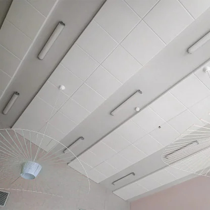 Placa Fonoabsorbanta Alb Din Poliuretan 615 x 615 x 40 mm-Tratament Acustic