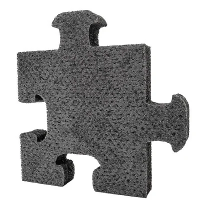Panou Acustic Negru Whisper ® Tip Puzzle 310 x 310 x 50 mm-Tratament Acustic