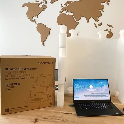 Panou Acustic Alb Whisper ® Tip Puzzle 310 x 310 x 50 mm-Tratament Acustic